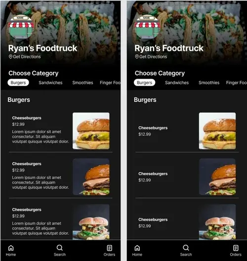 Product item, adapted from SkipTheDishes.