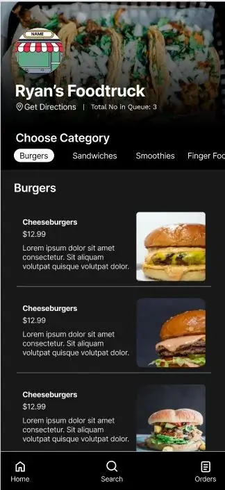 Store showing a live queue count.